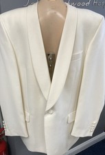 Mens   Used Cream Tuxedo / Evening Jacket By Daniel Hetcher 42” Chest