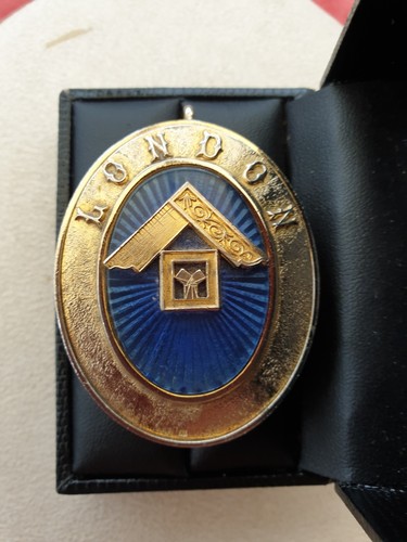 Masonic london silver collar - masonic,