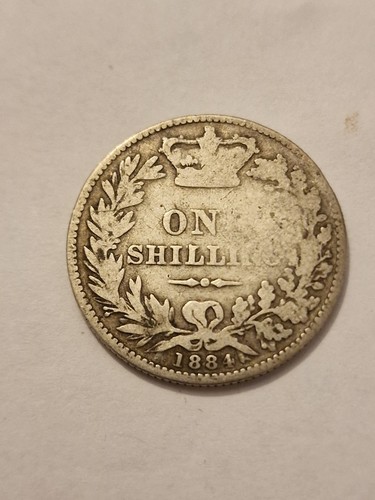 1884 queen victoria shilling - queen,