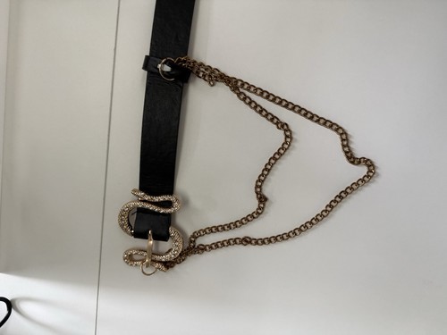 Women black belt with gold - women’s,
