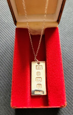 Sterling Silver ingot pendant 50 years old