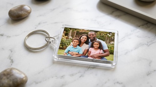 Personalised photo keyring - photo,