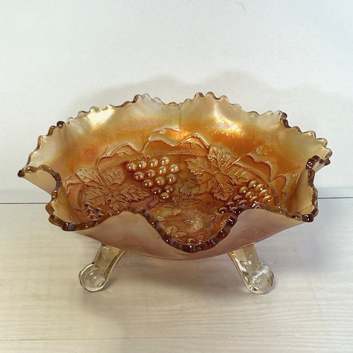 Carnival glass sweet bowl dish - glass,