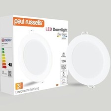 LED Ceiling Downlight 12W Slim Recessed Bathroom Light 1150lm Non-Dimmable