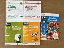 Unused 11+ Books (bond + CGP) And KS2 Lotts Practice Workbook
