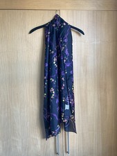 Jigsaw Long Silk Scarf with