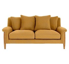 Ercol Sorrento Medium Sofa in OG & J809 Yellow Fabric W183 D93 H80 cm RRP £2895