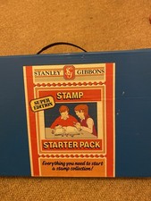 Vintage 1980s Stanley Gibbons Stamp Starter Pack Including Collection Of Stamps 