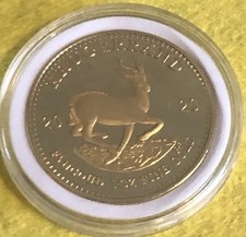 2020 Gold Plated 1oz 24K Krugerrand Coin South Africa Lovely Coin FREE UK POST