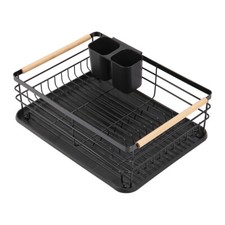 Large Drying Rack Plate Dish Drainer Draining Tray Kitchen Sink Cutlery Holder