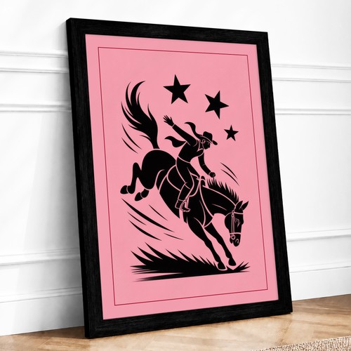Bucking bronco silhouette - bucking,