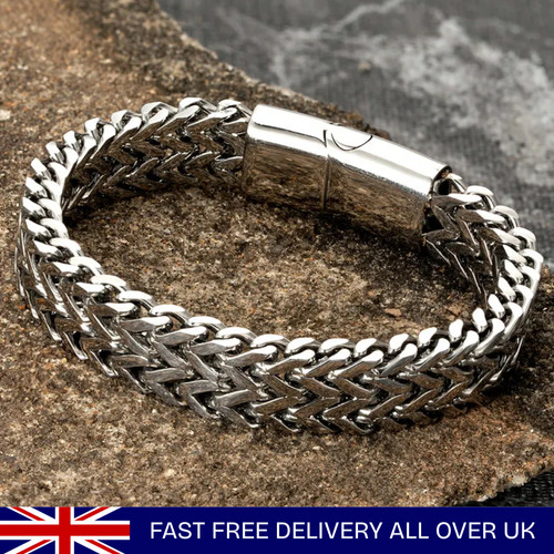 Double curb chain bracelets - double,