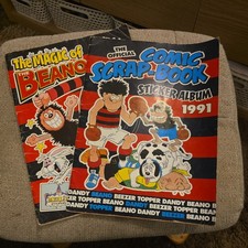 The Magic Of Beano & The Official Sticker Album / Scrap Book Incomplete