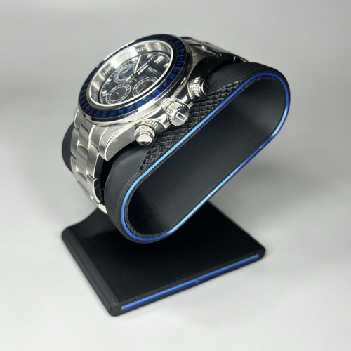 Black universal watch stand - black,