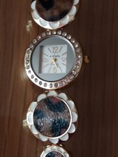 Ladies decorative leopard print watch- New in box