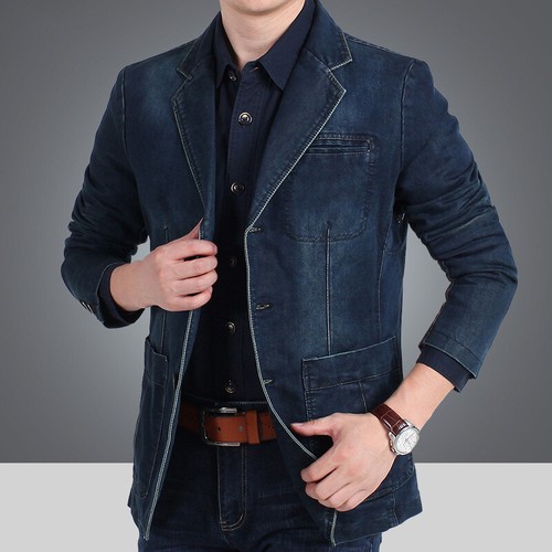 Mens denim blazer jacket - mens,