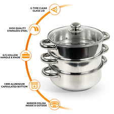 🔥3 TIER STAINLESS STEEL