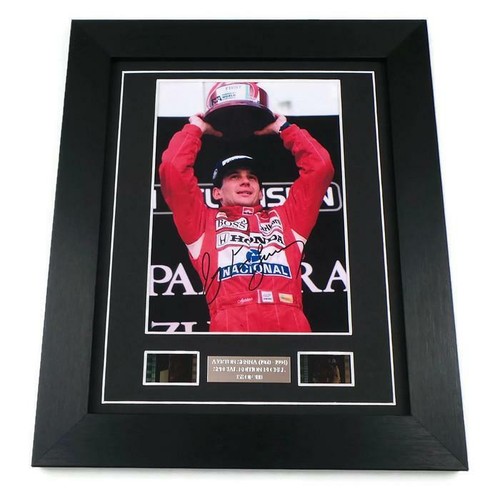 Ayrton senna signed preprint - signed,