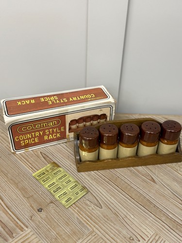 Vintage spice rack ceramic - spice, 6