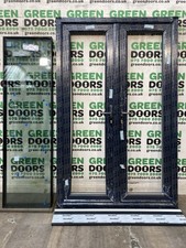 TRIPLE GLAZED FRENCH DOORS JULIETE BALCONY INWARDS OPENING GREY WHITE PVC