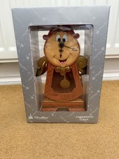 Disney Parks Beauty & the Beast Cogsworth working clock figurine