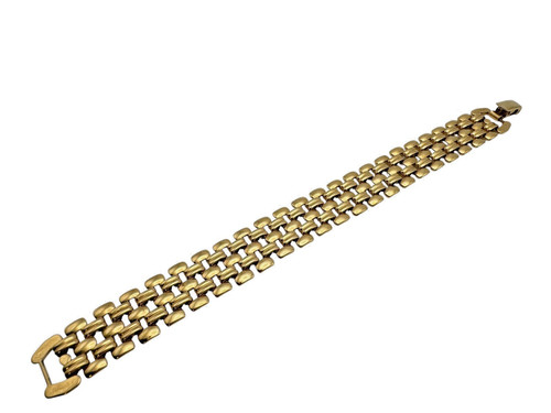 Vintage gold tone brick link - vintage,