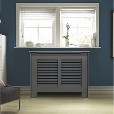 Radiator Cover Suffolk Grey Horizontal Slate Design (H) 800 x (W) 1020mm