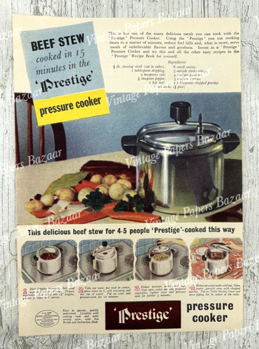 1940s prestige pressure cooker - pressure,