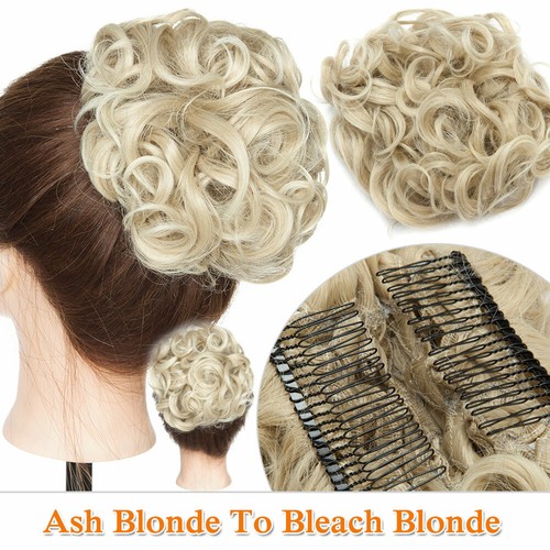 Curly hair scrunchie bun - curly,