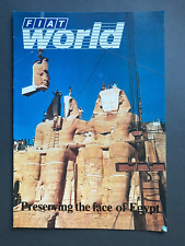 June 1985 Fiat World Magazine Uno Turbo Pavarotti Italy Lakes Abu Simbel