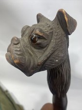 Antique victorian carved dog - antique,