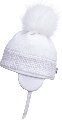 White toddler child hat - white, by