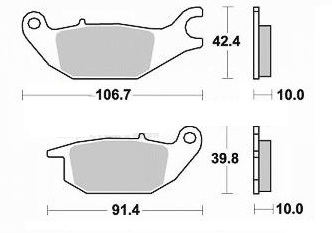 Brake pad honda 125 - xl,