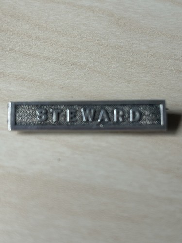 Royal navy steward pin badge - navy,