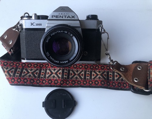 Asahi pentax k1000 35mm film - pentax,
