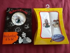 Wallace And Gromit Handkerchiefs 100% Cotton M&S Marks & Spencer UK