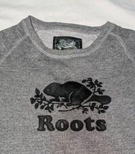 Roots Grey Jumper Beaver