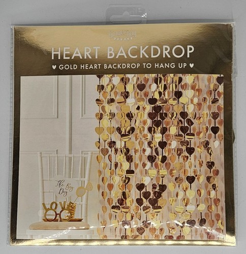 Ginger ray gold heart - heart, backdrop