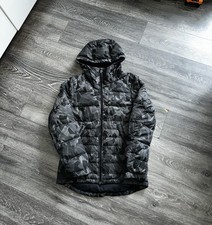 Nike Padded Old Season Hybrid Puffer Jacket - Black Grey Camo - Size Small Rare