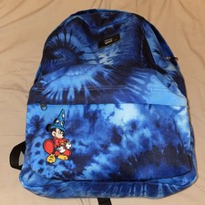 Vans x Disney Blue Tie Dye Fantasia Sorcerer Mickey Mouse Bag Backpack Rucksack