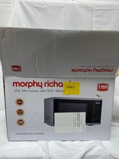 Morphy Richards 800W Power Standard Grill Microwave 20L - Silver Customer Return