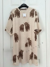 Next Ecru Hamish the Highland Cow Cosy Nightie Pyjamas