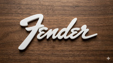 18cm Fender Logo Sign Display