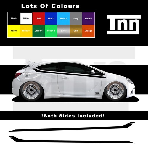 Side stripe stickers - stripe, for