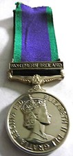 EIIR CSM CAMPAIGN SERVICE MEDAL NORTHERN IRELAND CLASP COPY
