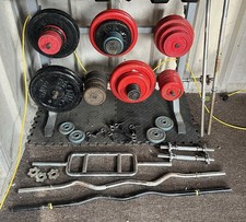 Cast Iron Weights And Bench