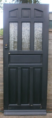 Vintage wooden front door - wooden,