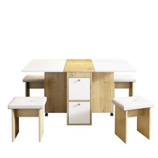 Dining Room Set 120cm Folding