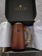 CHUGG Beer Cider Wood Tankard