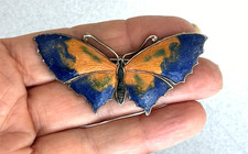 LARGE ANTIQUE ART DECO ENAMEL